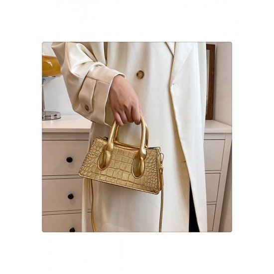  2024 New Pure Color PU Versatile Bag
