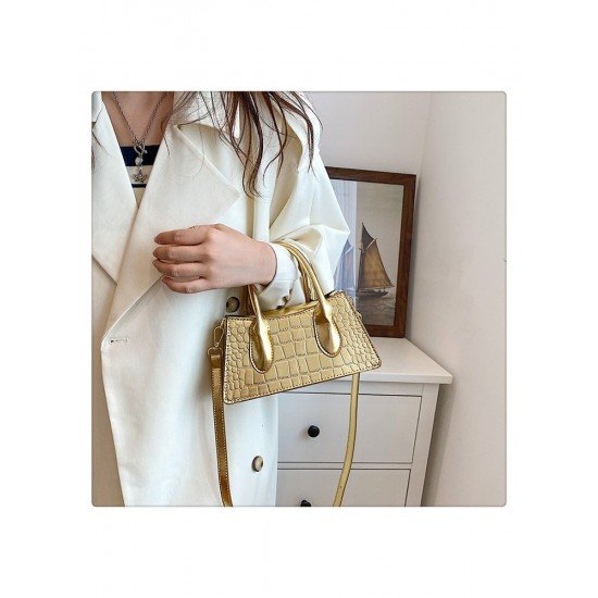  2024 New Pure Color PU Versatile Bag