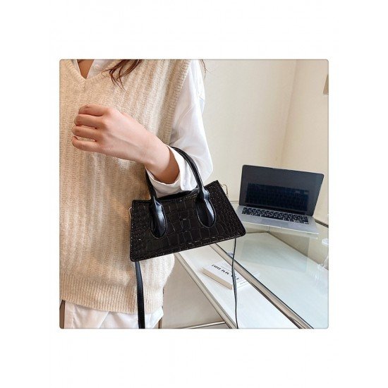  2024 New Pure Color PU Versatile Bag