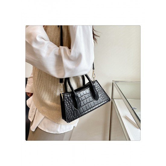  2024 New Pure Color PU Versatile Bag