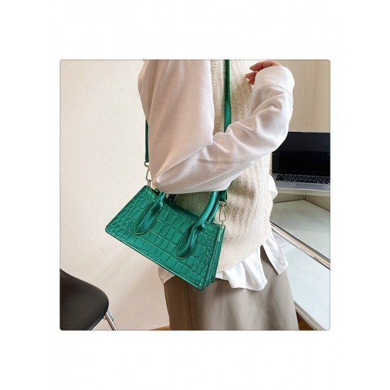  2024 New Pure Color PU Versatile Bag