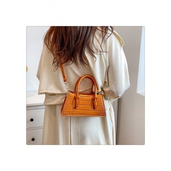  2024 New Pure Color PU Versatile Bag