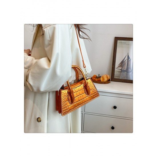  2024 New Pure Color PU Versatile Bag