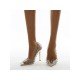  PU New Rivet Stiletto High Heels For Ladies