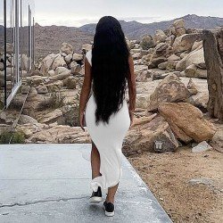 Casual White One Shoulder Slit Maxi Dress Casual White One Shoulder Slit Maxi Dress