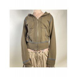 Reverse Seam Hooded Solid Patchwork Casual Coats  Reverse Seam Hooded Solid Patchwork Casual Coats