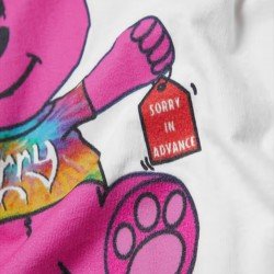 Cute Bear Graphic White T Shirts For Women