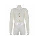  2024 Pure Color V-Neck Women's Long Sleeve Sweaters