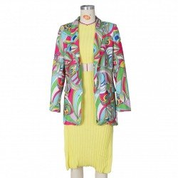  Fashion Print Women's Long Sleeve Jacket