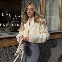  2024 Pure Color Casual Short Suit Coats