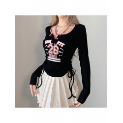  2024 New Letter Printing Long Sleeve Top