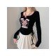  2024 New Letter Printing Long Sleeve Top