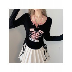  2024 New Letter Printing Long Sleeve Top