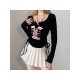  2024 New Letter Printing Long Sleeve Top