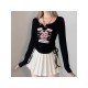  2024 New Letter Printing Long Sleeve Top