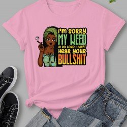 New Casual White Graphic T Shirts For Women