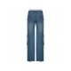  2024 Low Waist Pure Color Women's Denim Jeans