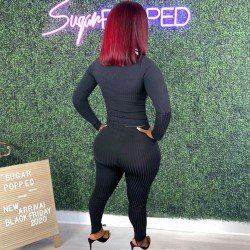 Casual Pure Color Matching Top And Trouser Sets Casual Pure Color Matching Top And Trouser Sets