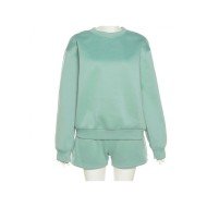  Loose Casual Pure Color Women's Trouser Sets