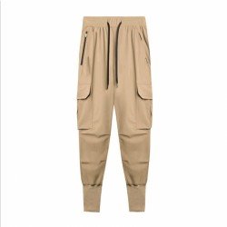  Casual Pure Color Long Pants For Men