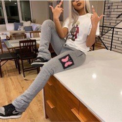  Casual Butterfly Printed Long Pants For Women