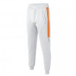 Sports Jogger White Patchwork Drawstring Pants Sports Jogger White Patchwork Drawstring Pants