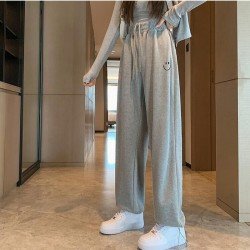  Pure Color Casual High Waist Women's Pants