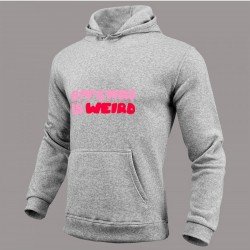  Pockets Letter Printed White Hooded Tops For Men