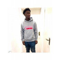 Pockets Letter Printed White Hooded Tops For Men  Pockets Letter Printed White Hooded Tops For Men