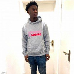  Pockets Letter Printed White Hooded Tops For Men