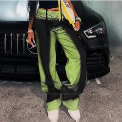  Street Fashion Gradient Color Women's Denim Jeans