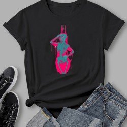 Women Skull Graphic Black Hip Hop T Shirts