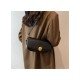 Vintage Solid Brown Shoulder Bags For Ladies