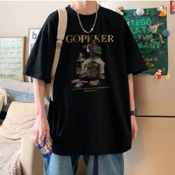  Summer Fashion Letter Printing Round Neck Men's T-Shirt