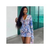  2024 Ruffle Strappy Top And Short Skirt Suits