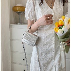 Stone Pattern Solid Shoulder Bags For Women