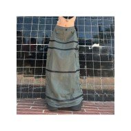 Stylish Zip Loose Maxi Skirts For Women