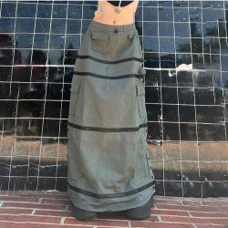 Stylish Zip Loose Maxi Skirts For Women