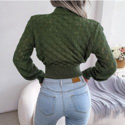 Mock Neck Stylish Ladies Pullover Sweater