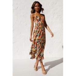 Beach V Neck Backless Women's Sleeveless Dress  Beach V Neck Backless Women's Sleeveless Dress