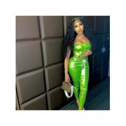 Street Tie Wrap Strapless Top And Trouser Sets Street Tie Wrap Strapless Top And Trouser Sets