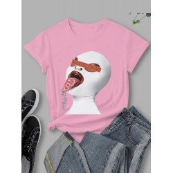 Sexy Ladies Graphic White T Shirts  Sexy Ladies Graphic White T Shirts
