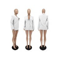 Casual New White Long Sleeve Blazer Coats