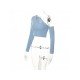  2024 Slant Shoulder Crop Women's Top