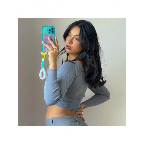  2024 Slant Shoulder Crop Women's Top