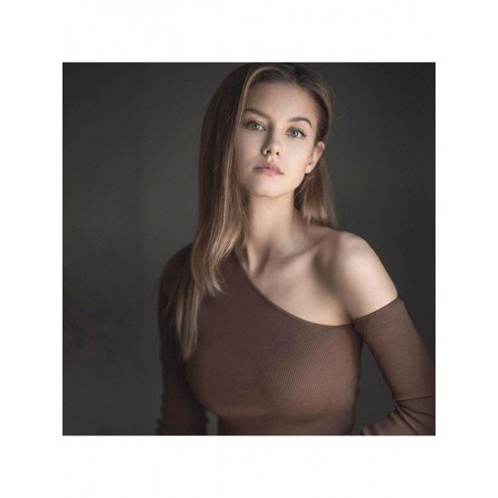  2024 Slant Shoulder Crop Women's Top