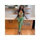 Seductive Matching Cropped Camisole Top And Trouser Sets