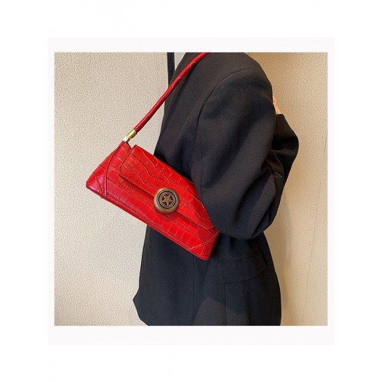 2024 PU Pure Color Underarm Bags