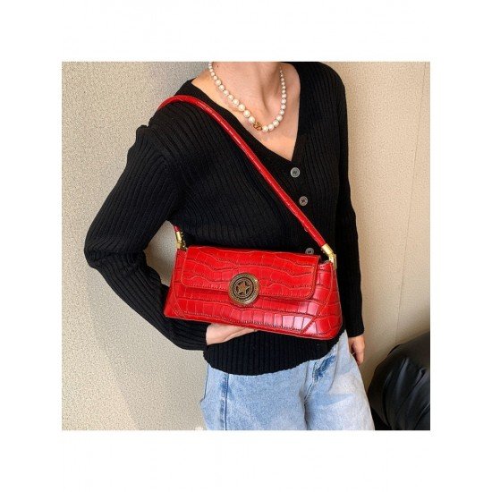  2024 PU Pure Color Underarm Bags