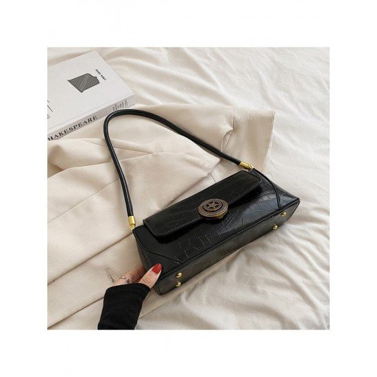  2024 PU Pure Color Underarm Bags